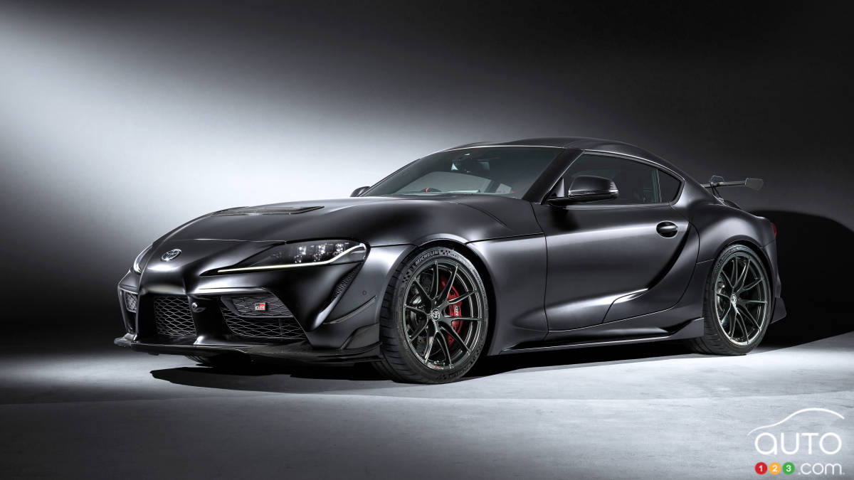 La Toyota GR Supra A90 Final Edition, trois quarts avant