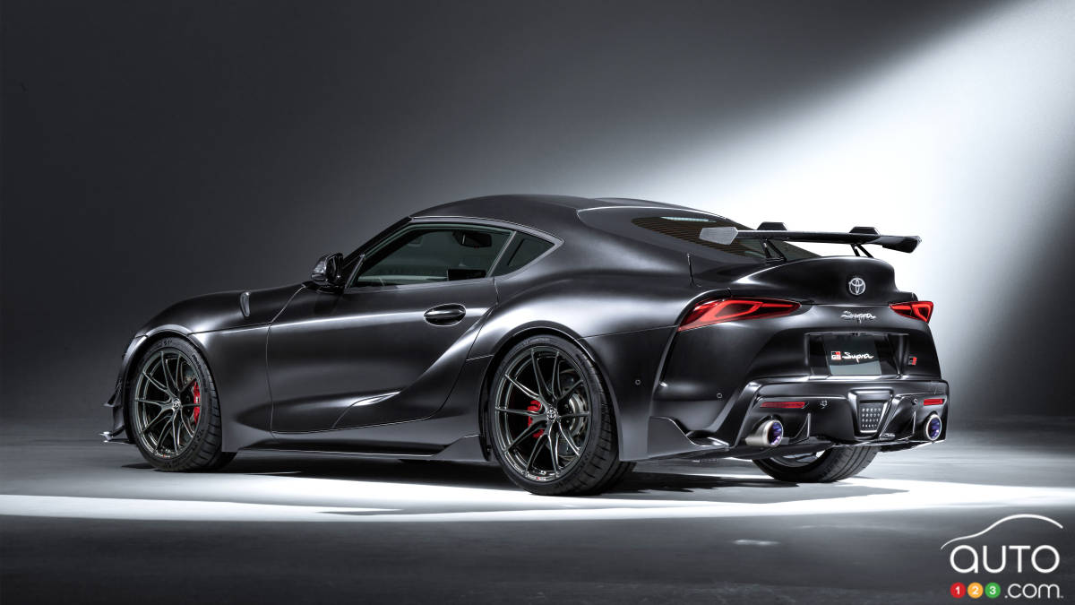 La Toyota GR Supra A90 Final Edition, trois quarts arrière