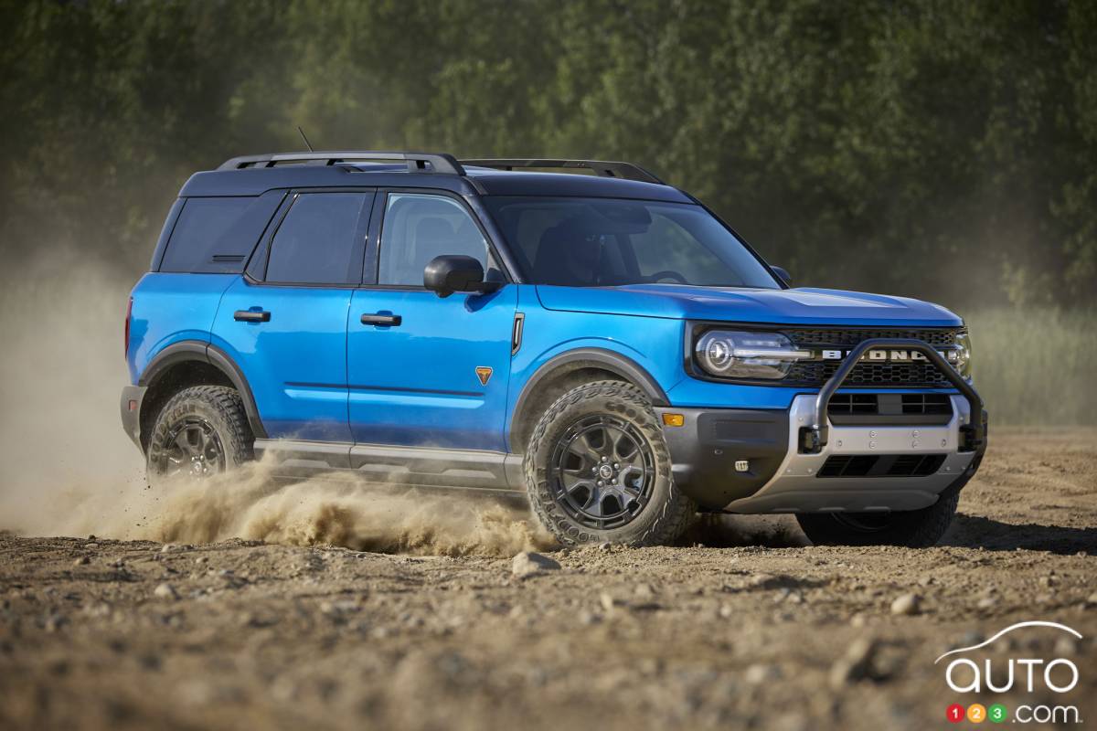 Ford Bronco Sport Sasquatch 2025, trois quarts avant