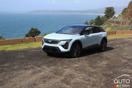 Cadillac Optiq 2025, trois quarts avant