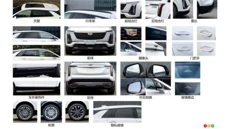 Détails de la nouvelle génération du Cadillac XT5 pour la Chine