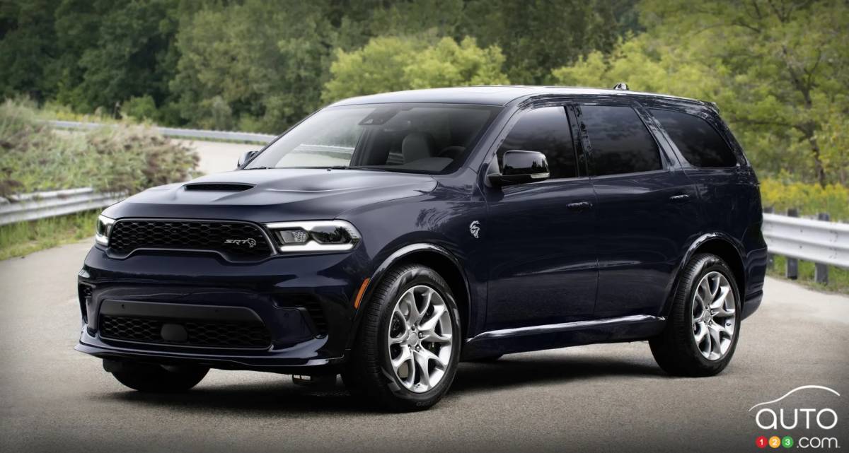 Dodge Durango SRT Hellcat Hammerhead 2025, trois quarts avant