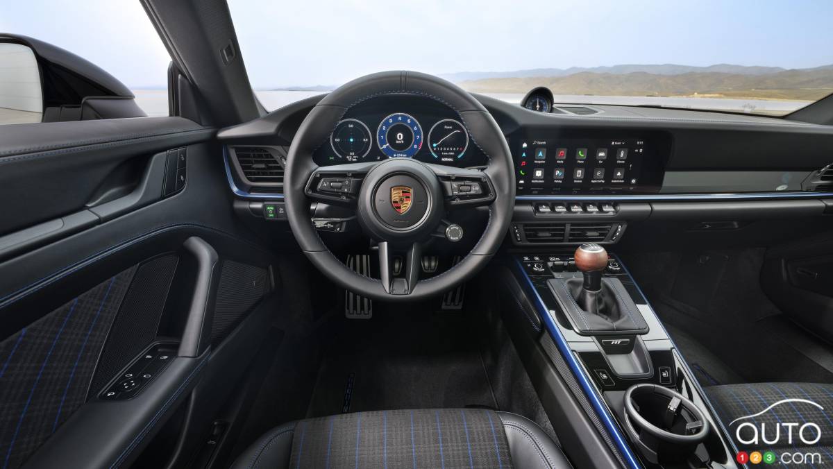 Porsche 911 Carrera T 2025, intérieur