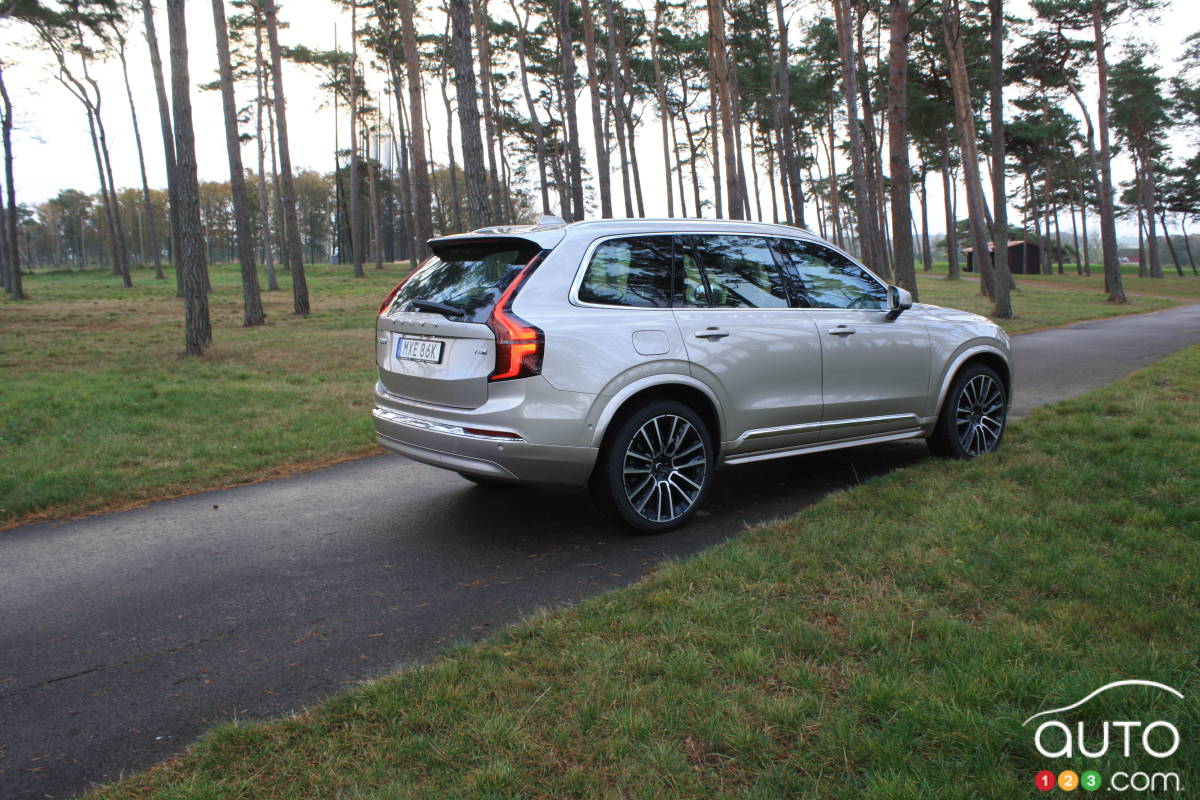 Volvo XC90 2025, trois quarts arrière