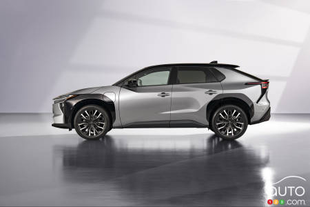 The 2026 Toyota bZ4X, in profile