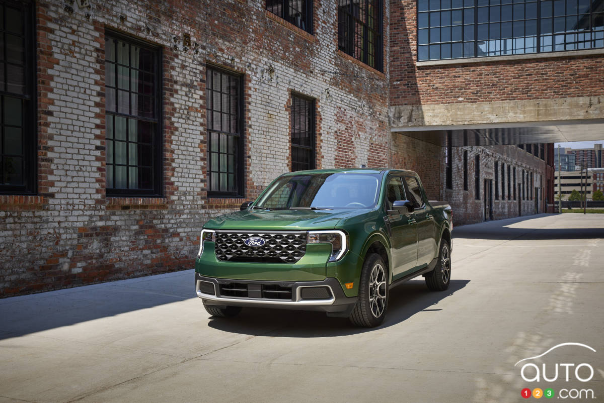 Ford Maverick Lariat 2025, trois quarts avant