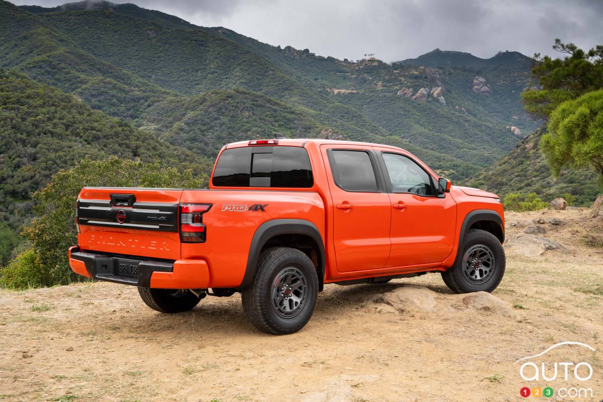 Nissan Frontier 2025, trois quarts arrière