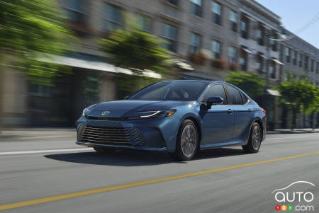 The 2025 Camry, on the road
