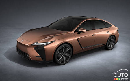 La Lexus ES 2026, trois quarts avant