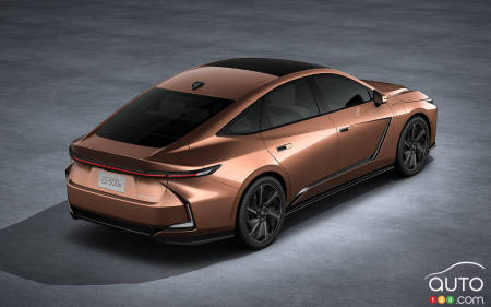 La Lexus ES 2026, de haut