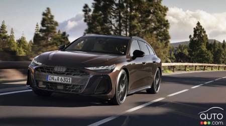 The 2026 Audi A6 Avant, on the road
