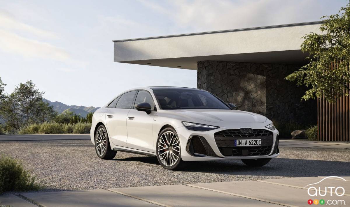 Audi A6 2026 PHEV, trois quarts avant