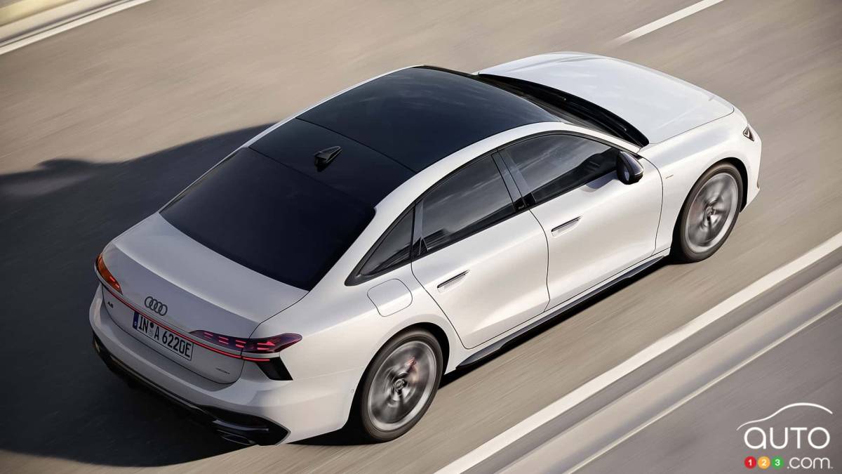 Audi A6 2026 PHEV, de haut