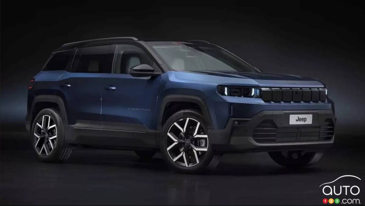 Jeep Compass 2026, en bleu
