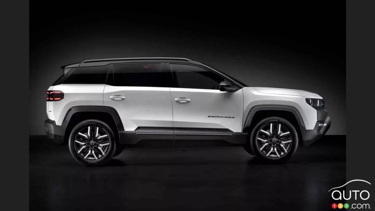Le Jeep Compass 2026, de profil