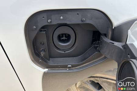 2026 Toyota bZ Woodland, NACS charging port