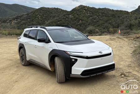 2026 Toyota bZ Woodland, three-quarters front