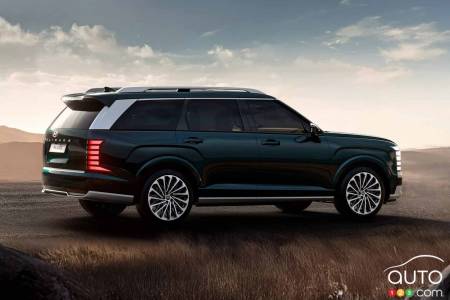 The 2026 Hyundai Palisade (South Korea), in profile