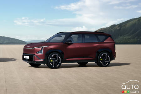 2027 Kia EV5 GT, in profile
