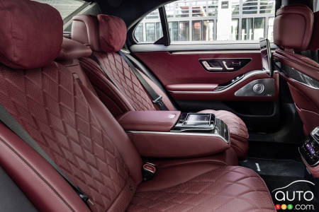 2021 Mercedes-Benz S-Class, second-row seating