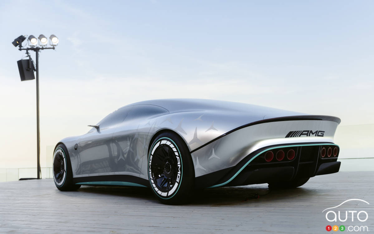 Concept Mercedes Vision AMG, trois quarts arrière