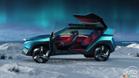 Nissan's Hyper Adventure concept, doors open