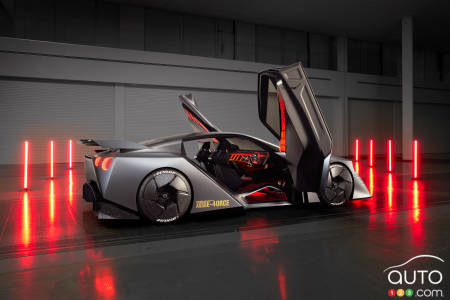 The Nissan Hyper Force concept, doors open