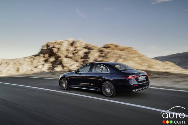 2024 Mercedes-Benz E-Class, on the road