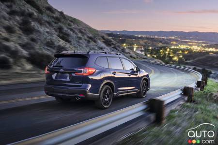 2023 Subaru Ascent, three-quarters rear