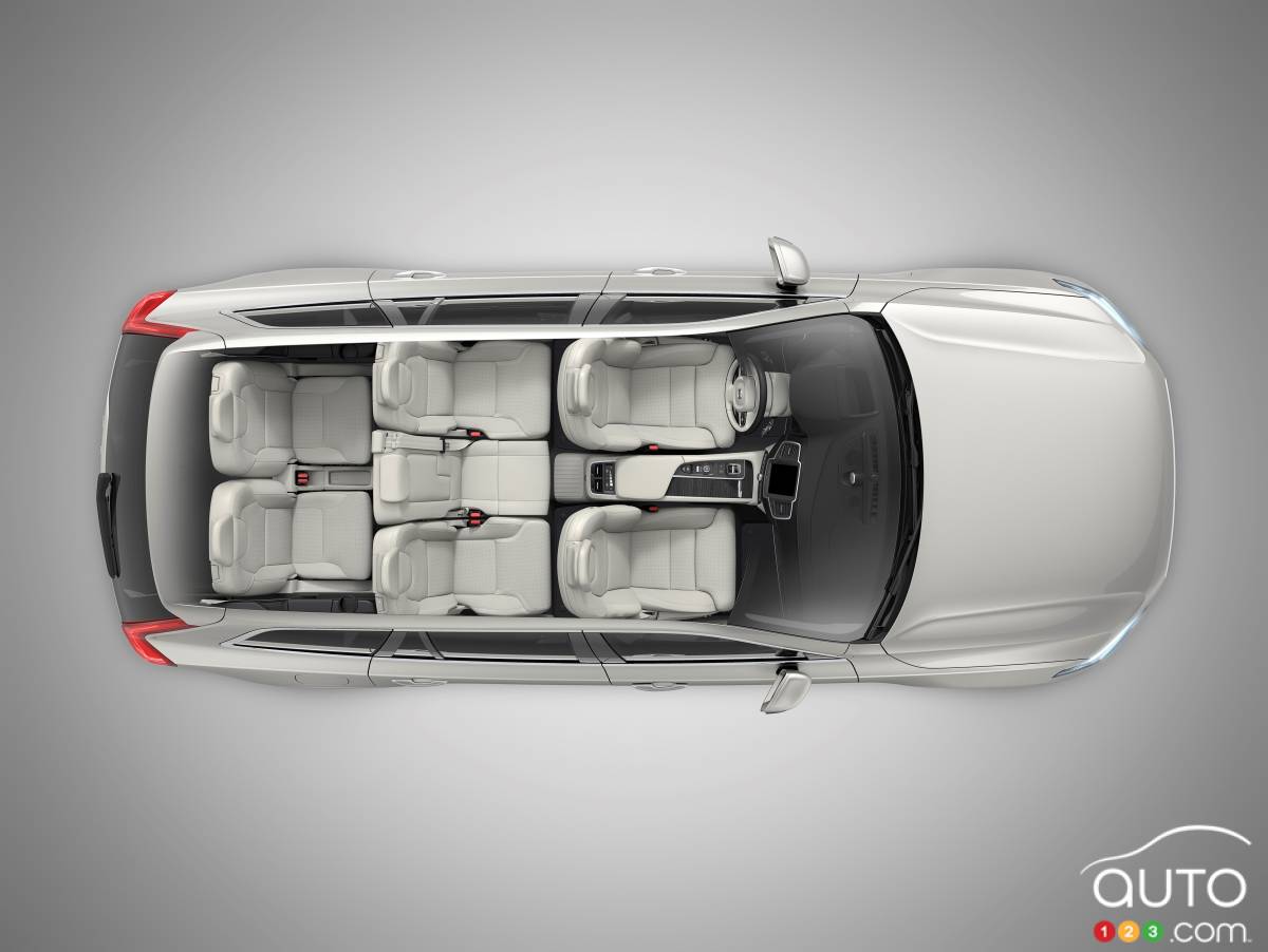 Volvo XC90, de haut