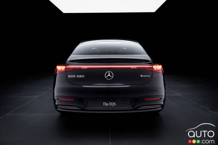 La Mercedes-Benz EQS 2025, arrière