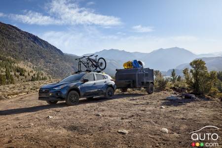 2024 Subaru Crosstrek Wilderness, with trailer