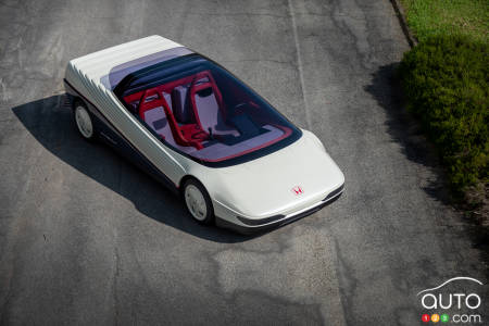 The Honda HP-X concept, from above