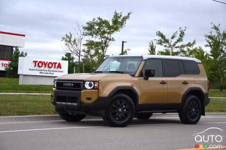 In front of the Toyota Parts Distribution Centre