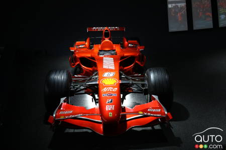 The Ferrari F2007 driven by Kimi Raikönen (2007).