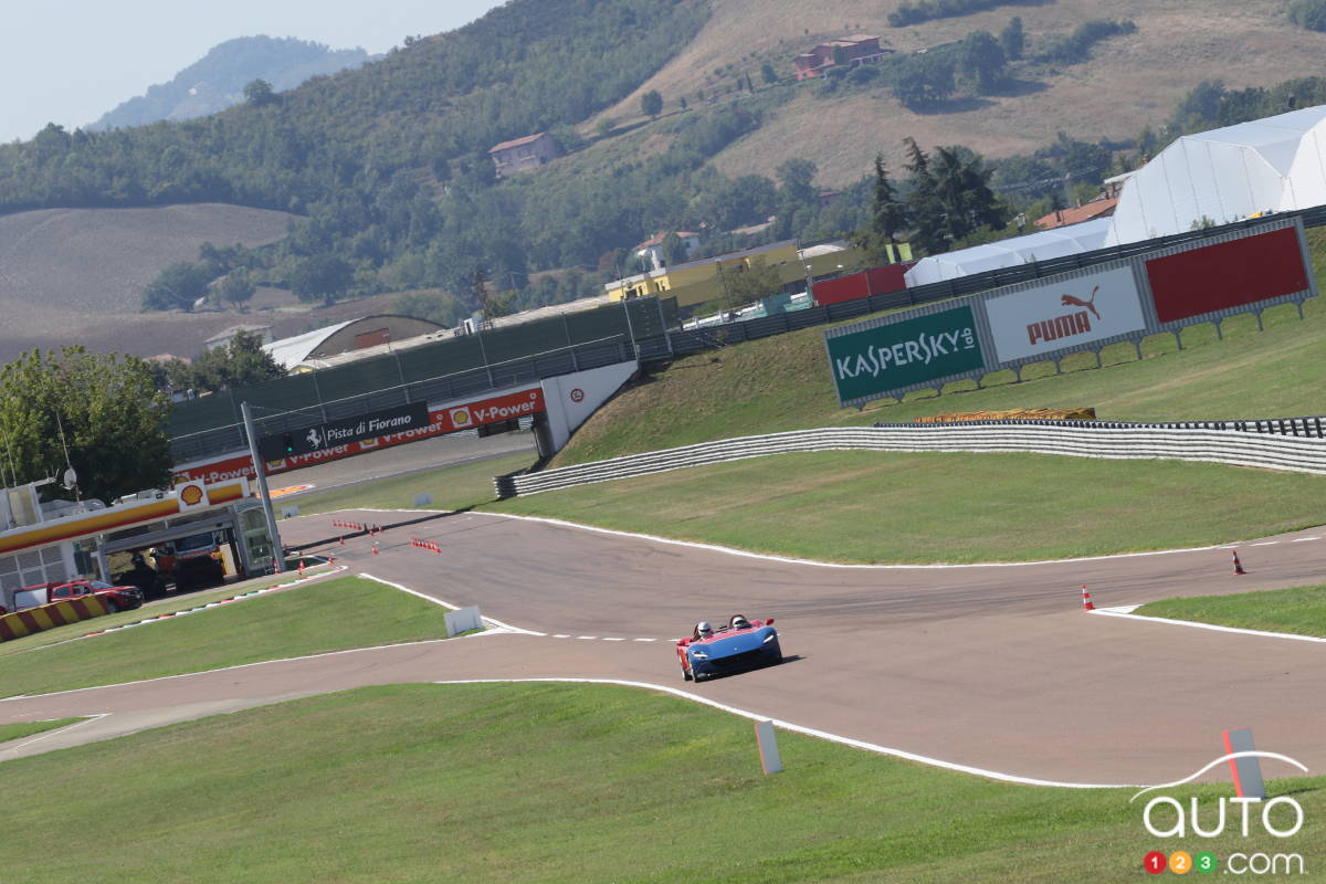 La piste d’essai de Fiorano près de l’usine Ferrari.