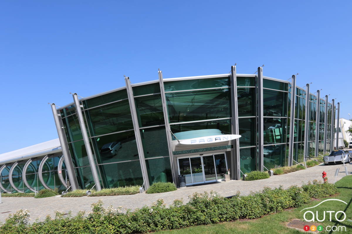 L’usine, les bureaux d’étude et le musée Pagani, à quelques kilomètres de Modène en Italie.
