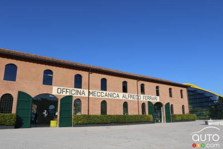 The Enzo Ferrari museum, built in the former workshop of the Scuderia.