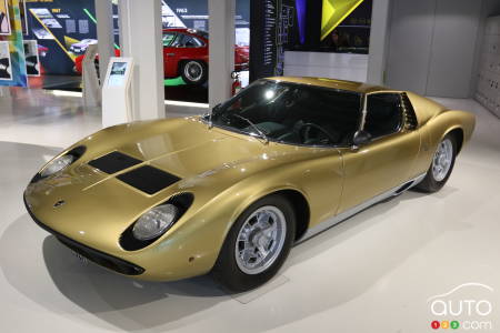 The superb Lamborghini Miura (1966).