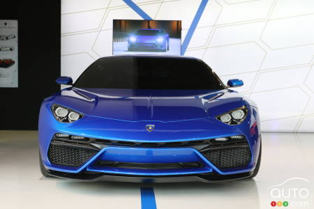 Le prototype Lamborghini Asterion hybride (2014).
