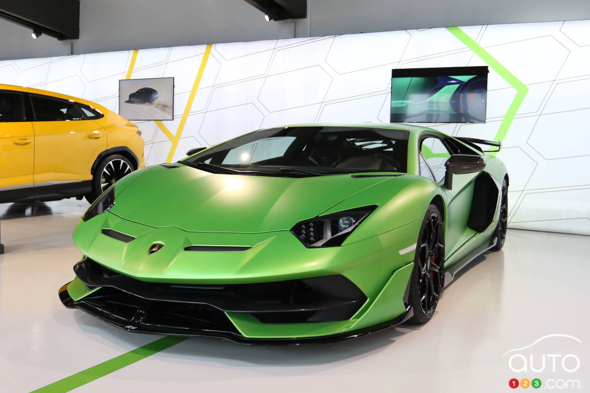 La Lamborghini Aventador SVJ (2019).