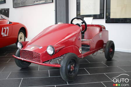 La voiture d’enfant de Tonino Lamborghini crée par son père Ferruccio.