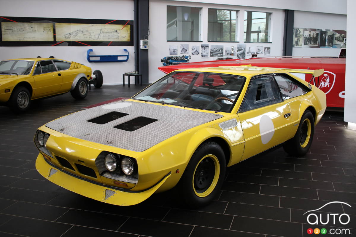 La Lamborghini Jarama SVR de course.