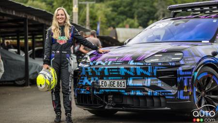 Gabriela Jílková, pilote de développement de Porsche en Formule E