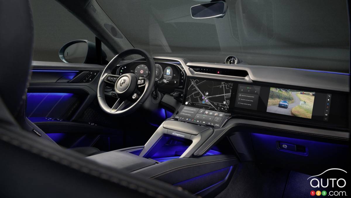 Porsche Cayenne électrique 2026, tableau de bord