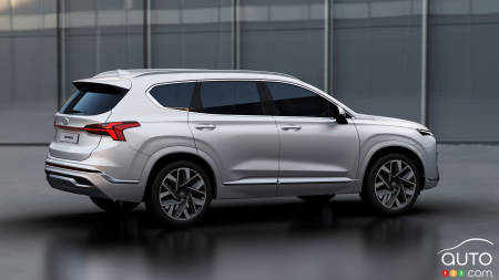 Hyundai Santa Fe 2021, de côté