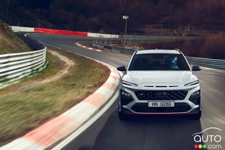 2022 Hyundai Kona N, on the track