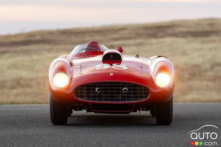 The 1955 Ferrari 410 Sport Spider, front