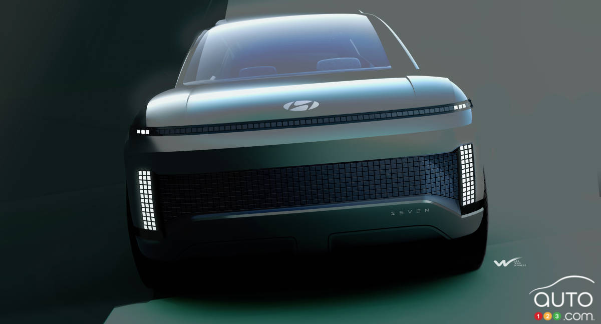 Le Hyundai Seven Concept, avant