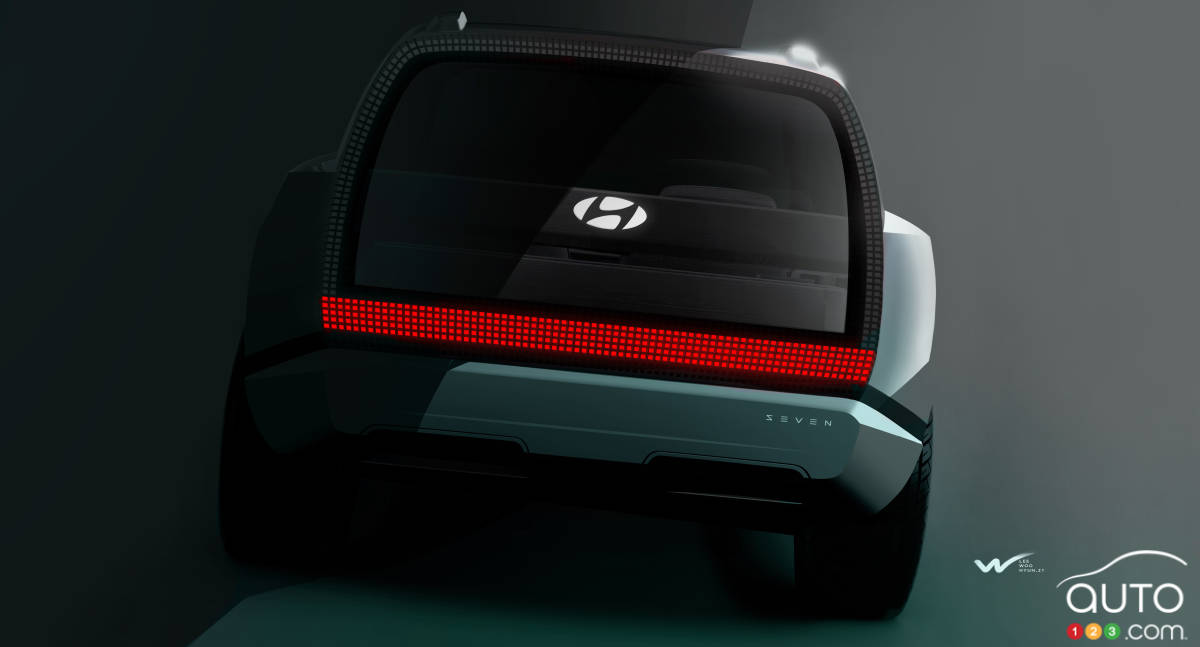 Le Hyundai Seven Concept, arrière